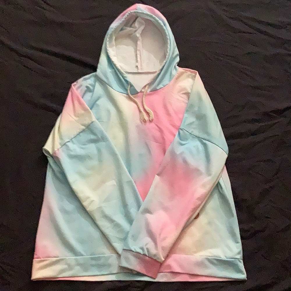 Multi Colored Hoodie w/ drawstring